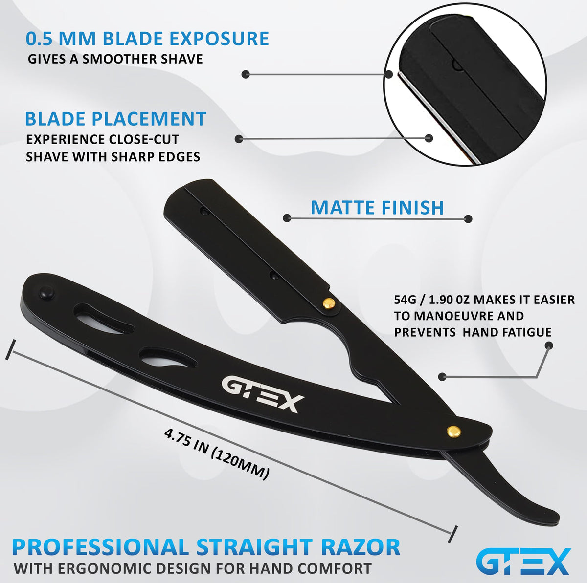 100 GTEX premium razor blades in packaging