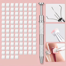 100 mini nail art sponges for blending gradients