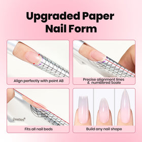 100 nail forms for nail art applications