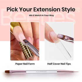 100 nail forms included in beetles Hard Gel Kit
