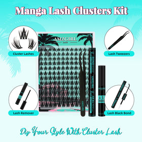144 pieces of AMZGIRL LASH anime lash clusters in various lengths