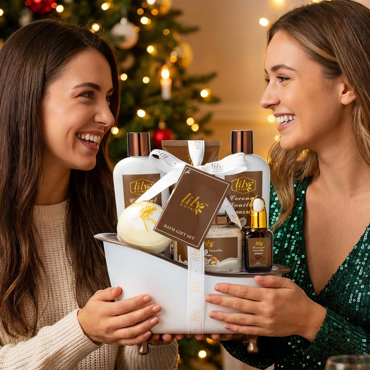 150g bath bomb from LILY ROY Coconut Vanilla Spa Gift Set