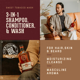 18.21 Man Made Sweet Tobacco 3-in-1 Body Wash side view