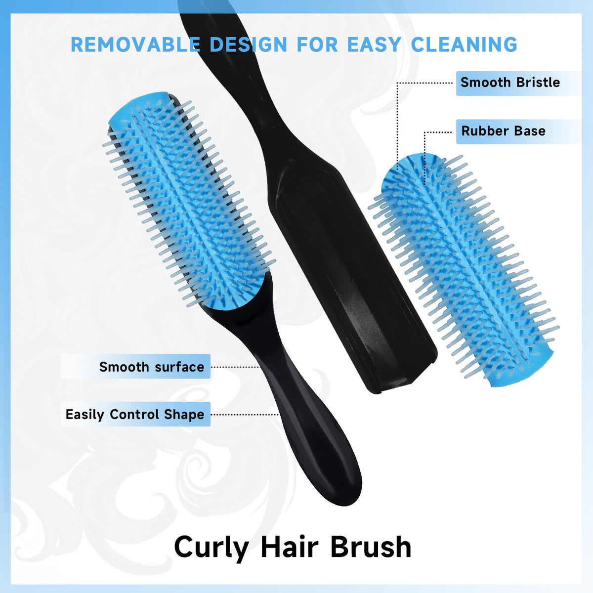 200ml spray bottle included in FlyLanyards hair brush set