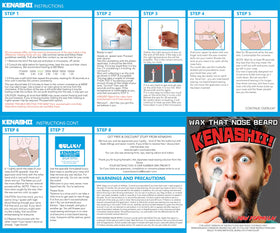 24 applicators from the KENASHII Nose Wax Kit laid out