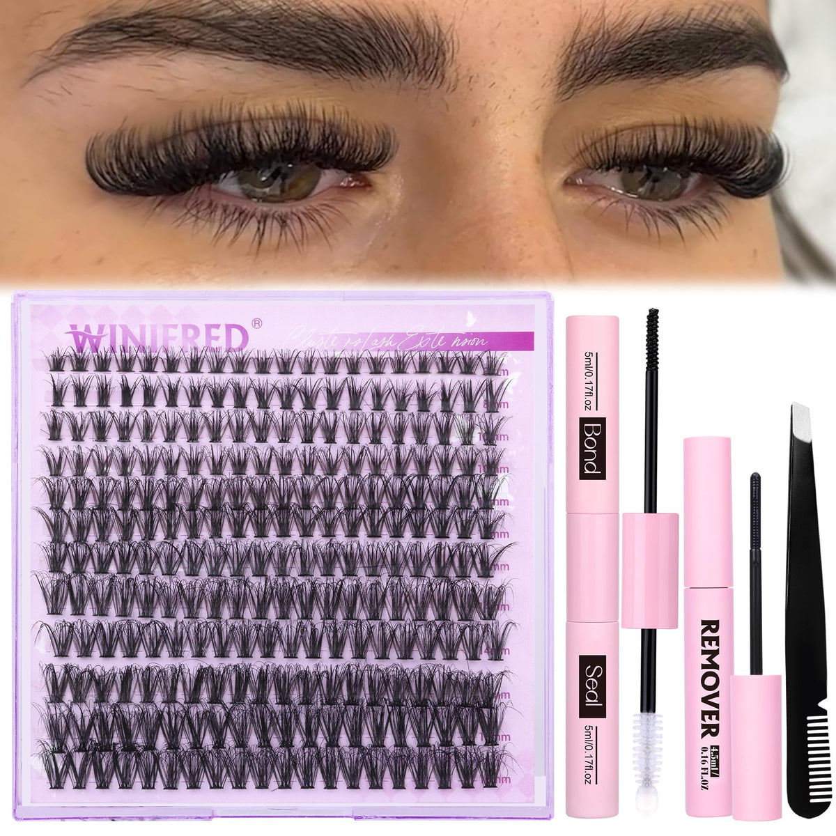 240pcs of various lash lengths in the kit
