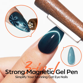 3-in-1 pen and heart-shaped magnet from the set