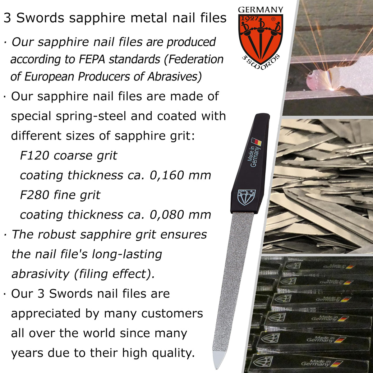 3 Swords Germany nail file set packaging