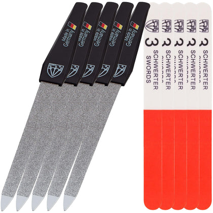 3 Swords Germany Sapphire Metal Nail File Set with 5 pieces