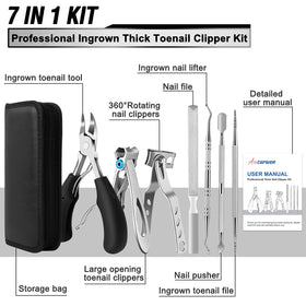 360° rotating toenail clipper from Aucurwen
