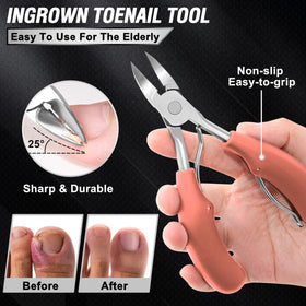 360° rotating toenail clipper from Aucurwen