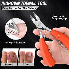 360° rotating toenail clippers for easy trimming