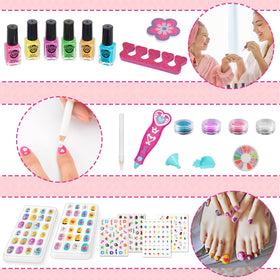 3D Nail Art designs from BATTOP Kids Nail Polish Set