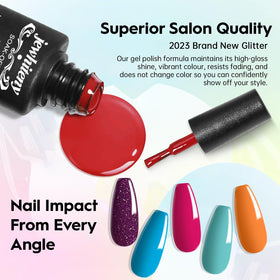 48W nail lamp included in JEWHITENY Poly Gel Nail Kit