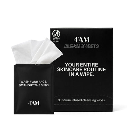 4AM Clean Sheets Hydrating Micellar Wipes front view