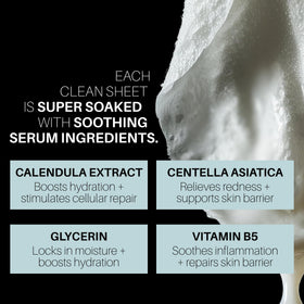 4AM Clean Sheets Hydrating Micellar Wipes with serum ingredients