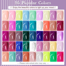 5 bottles of base coat and top coat for gel nails