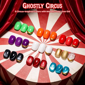 5 mL white liner gel included in the beetles Halloween set