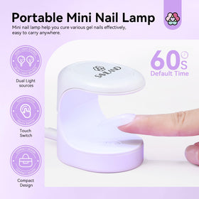 500 pieces of SAVILAND short square gel nail tips