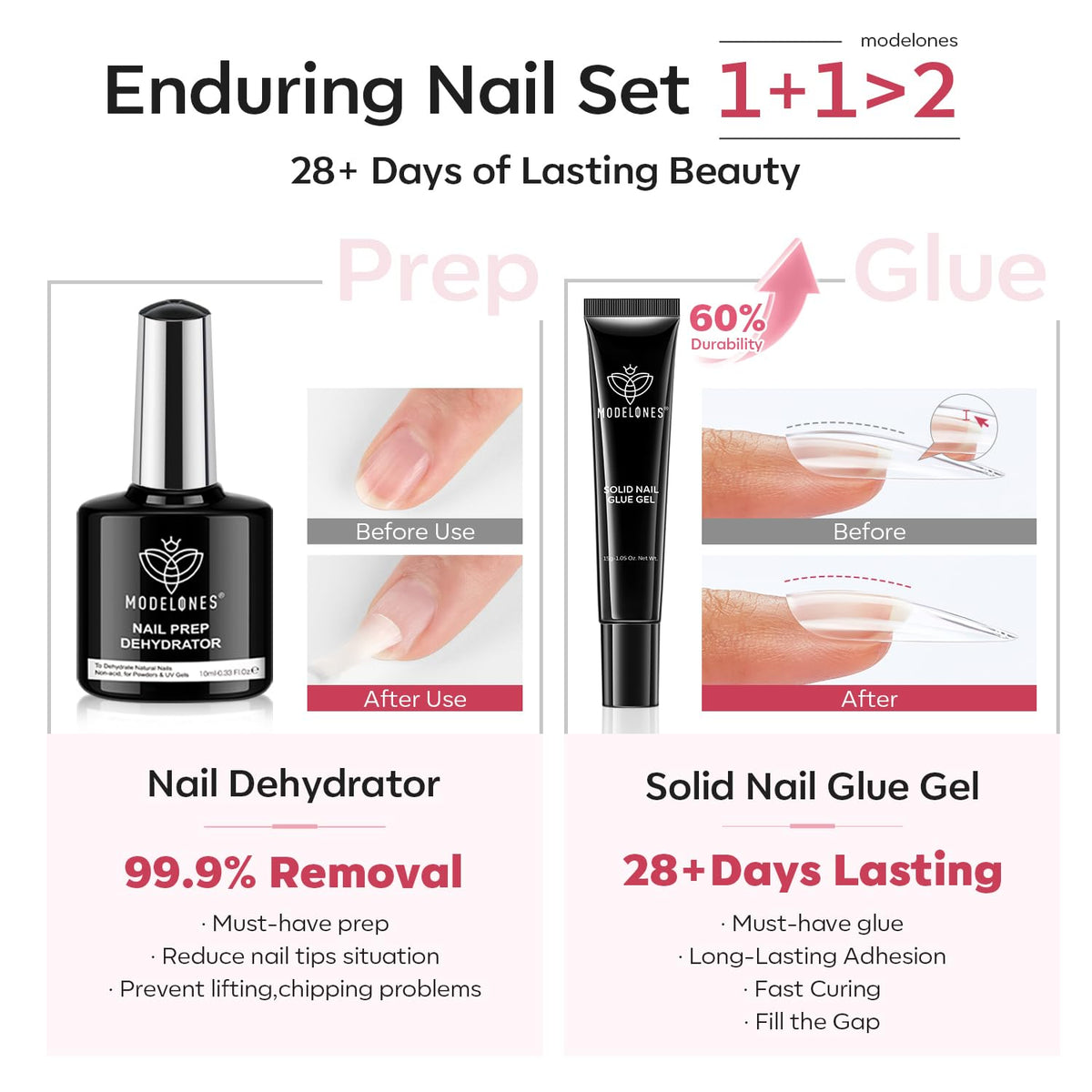 510 almond nail tips in various sizes