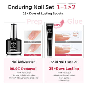 510 almond nail tips in various sizes