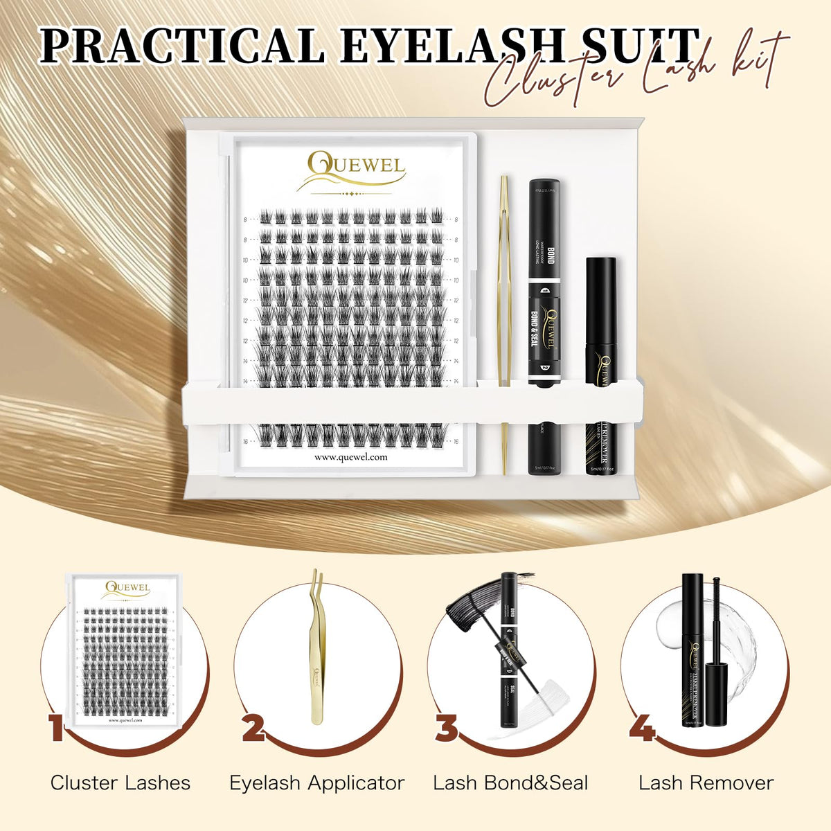 5ml cluster eyelashes glue remover from QUEWEL