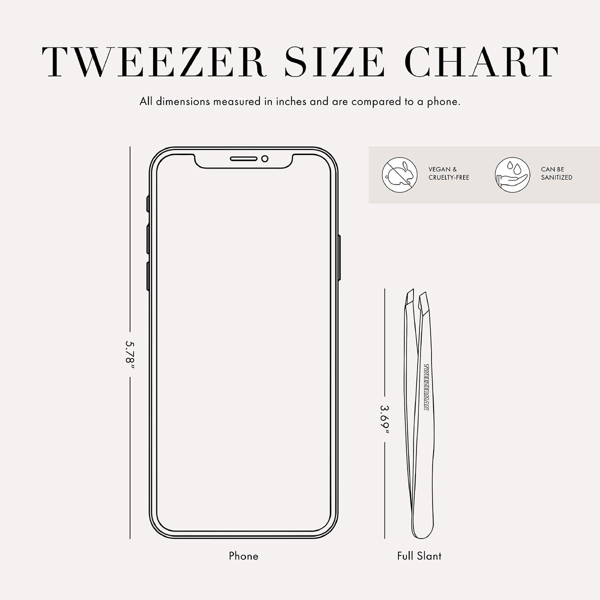 Tweezerman Slant Tweezer in beauty routine setting
