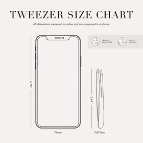 Tweezerman Slant Tweezer in beauty routine setting