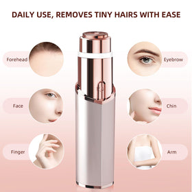 7D24HCARE Facial Hair Remover showing dual ring blade design