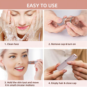 7D24HCARE Facial Hair Remover side view