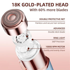 7d24hcare Facial Hair Remover side view showing compact design