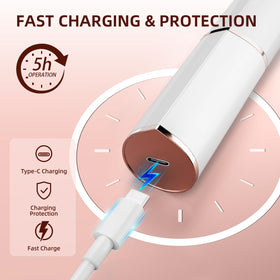 7d24hcare Facial Hair Remover with built-in LED light