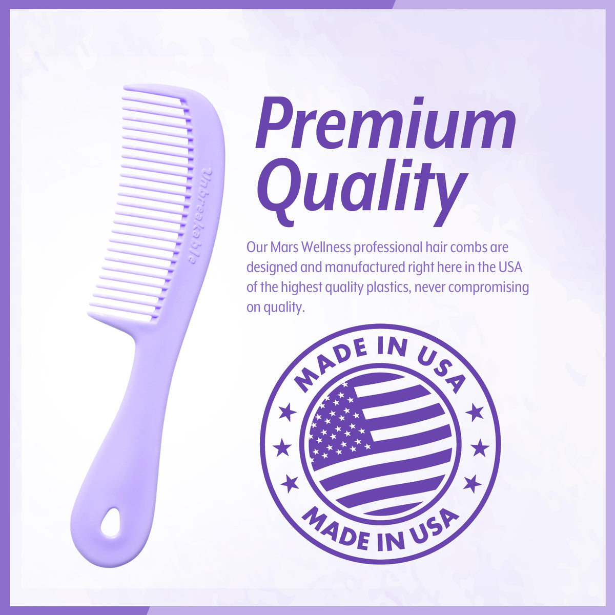 8-inch Dresser comb from MARS WELLNESS set