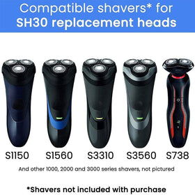 9 RF RollingFit SH30 replacement heads with cleaning brush