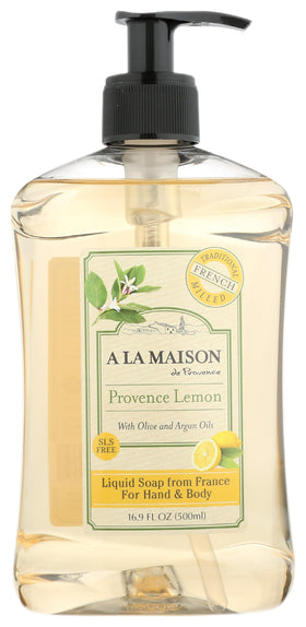 A LA MAISON Provence Lemon Liquid Hand Soap 16.9 Fl Oz front view