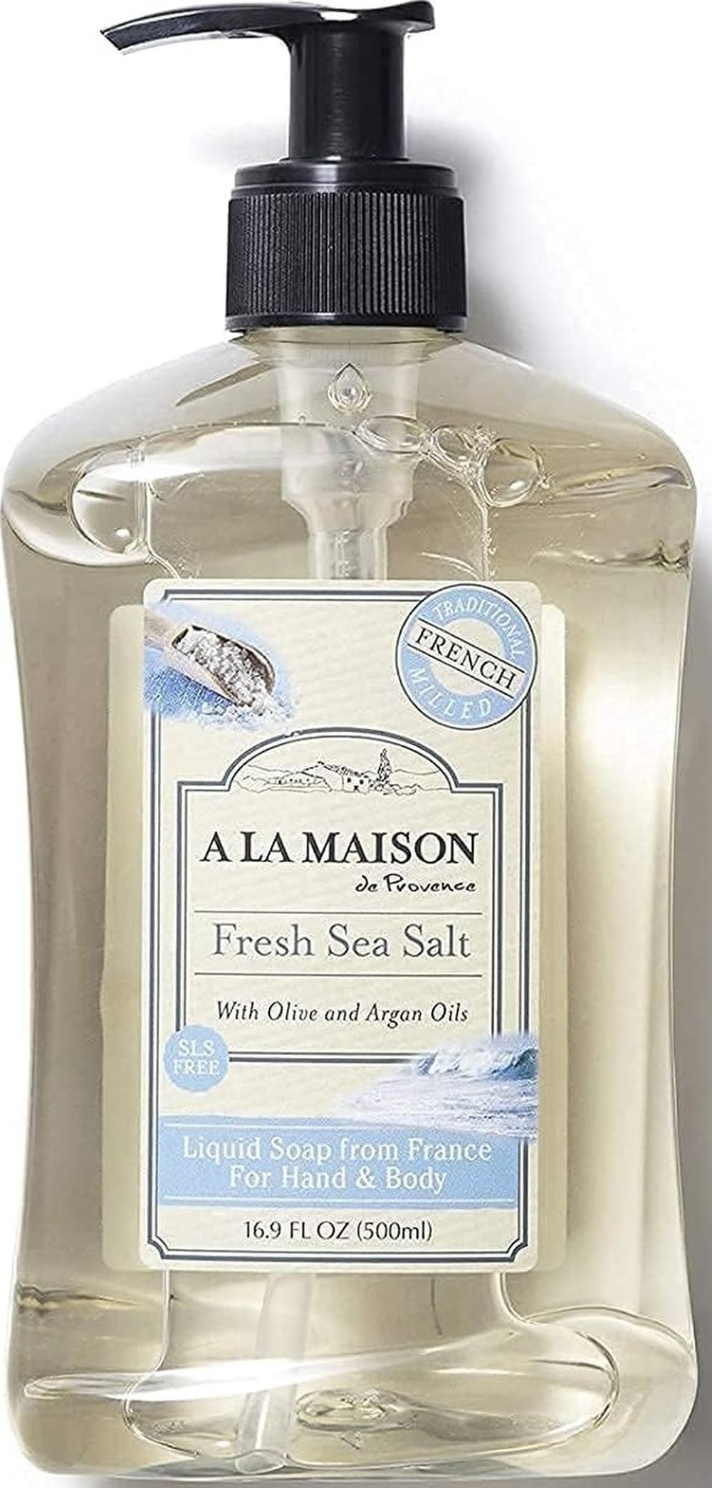 A LA MAISON Sea Salt Liquid Hand Soap 16.9 Fl Oz front view