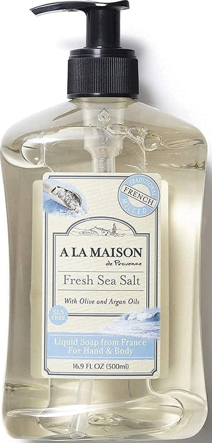 A LA MAISON Sea Salt Liquid Hand Soap 16.9 Fl Oz front view