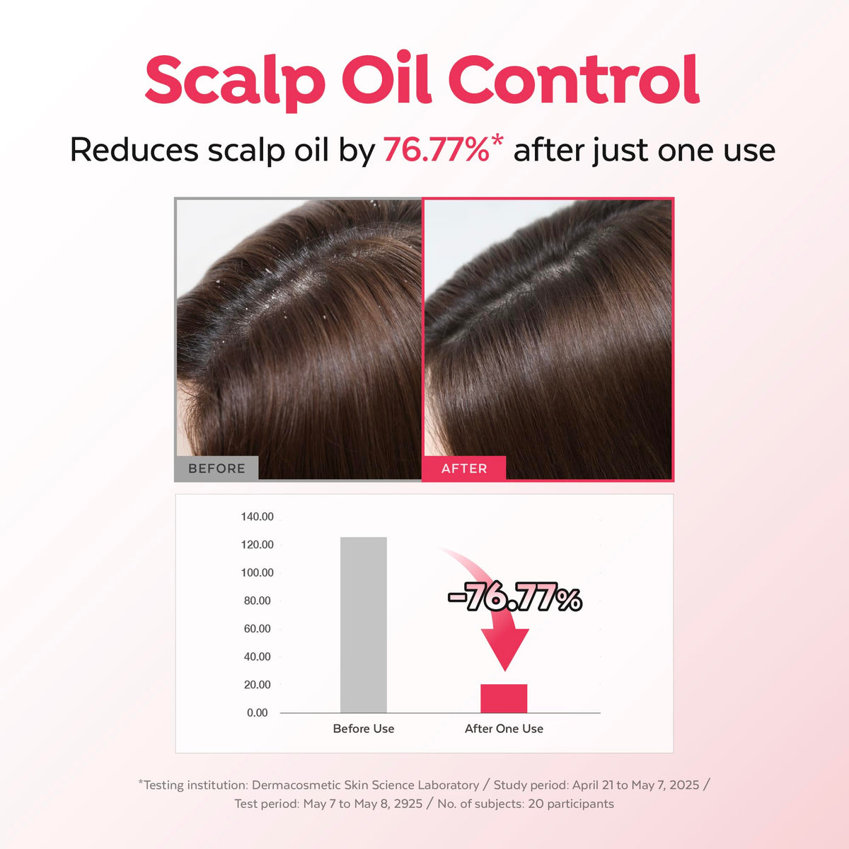 A'PIEU Raspberry Hair Vinegar application on hair