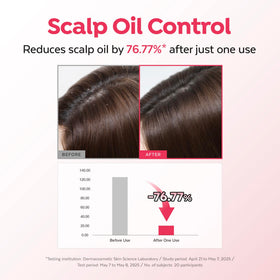 A'PIEU Raspberry Hair Vinegar Rinse application on hair