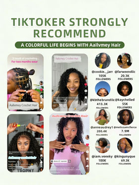 Aailvmey Human Hair Extensions Styled for an Event