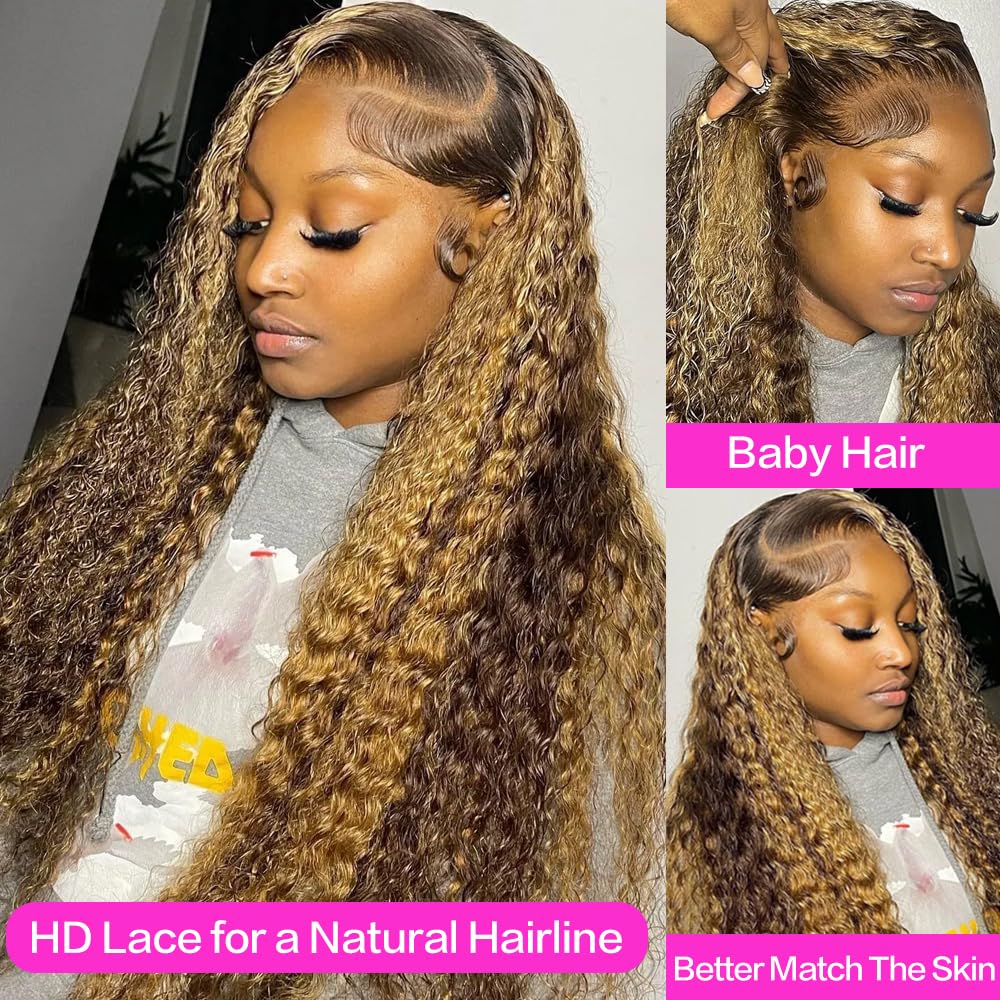 abbildung 26-inch Highlight Ombre Lace Front Wig back view
