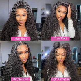 Abbildung 30-Inch Highlight Ombre Lace Front Wig back view