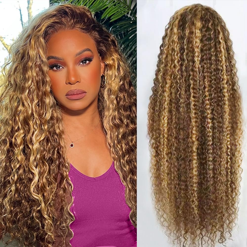 abbildung 30-inch Highlight Ombre Lace Front Wig front view
