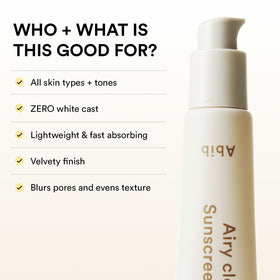 Abib Airy Clear Sunscreen Gel SPF 30 ingredients list