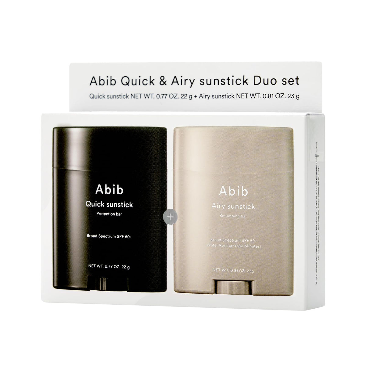 Abib Airy & Quick Sunstick DUO SPF50+ front view