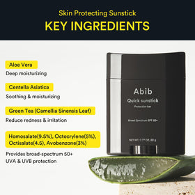 Abib Airy & Quick Sunstick DUO SPF50+ texture close-up