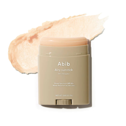 Abib Airy Sunstick SPF50+ front view with packaging