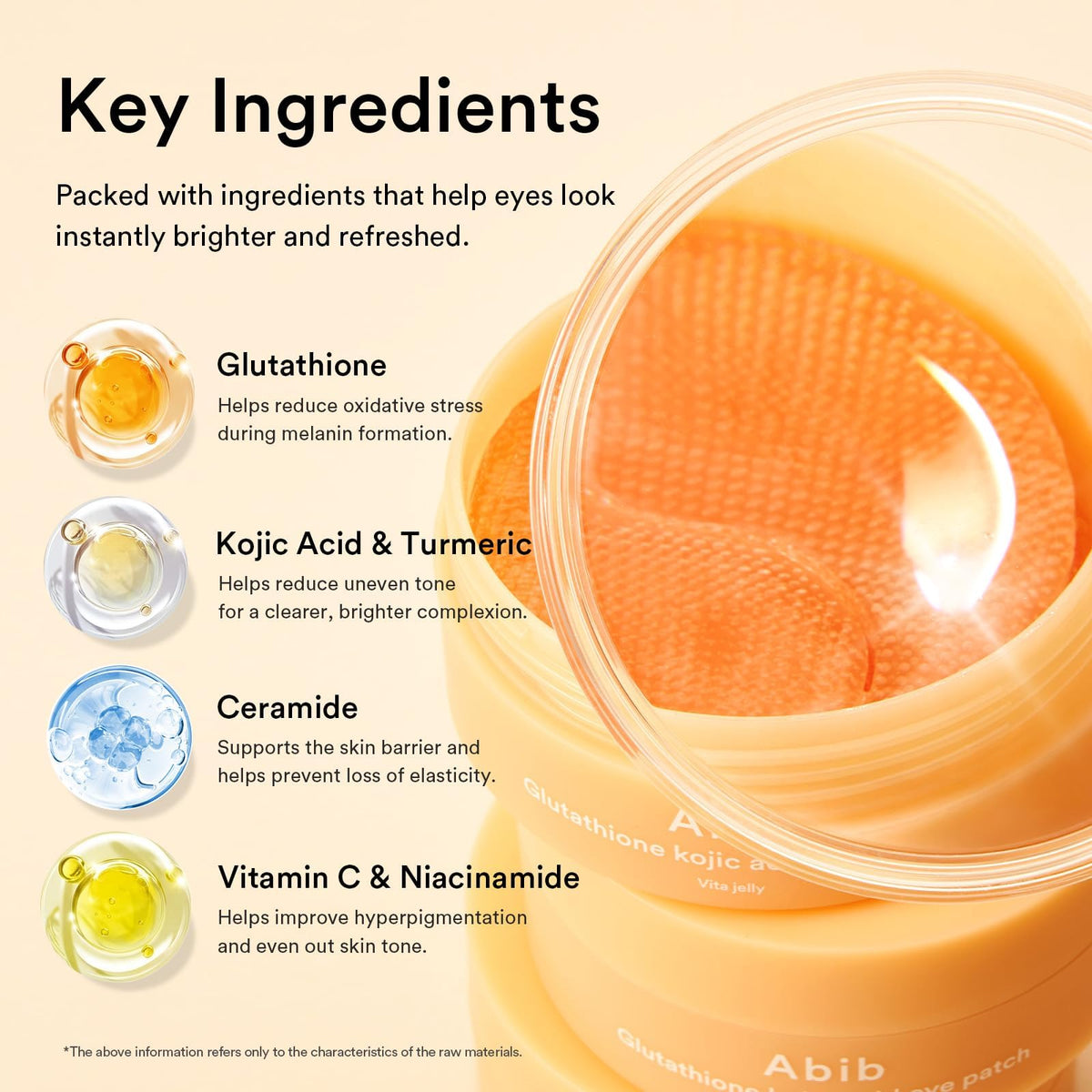 Abib eye patches showing application on under-eye area