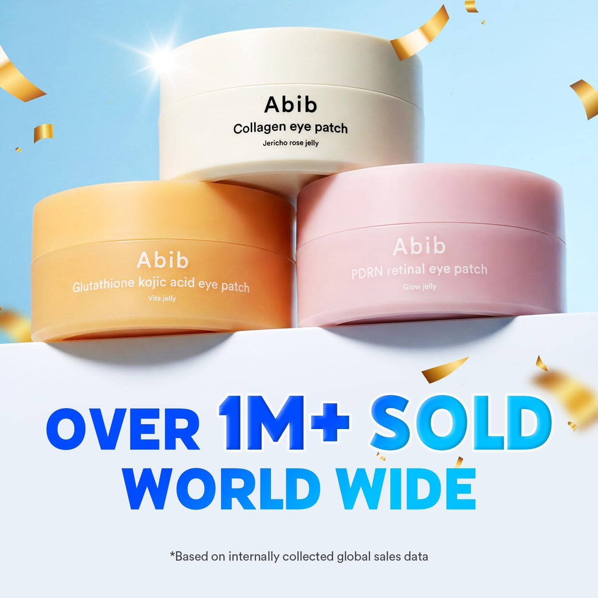 Abib PDRN Retinal Eye Patches in use on under-eye area