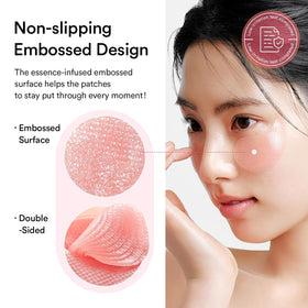 Abib PDRN Retinal Eye Patches with a refreshing background